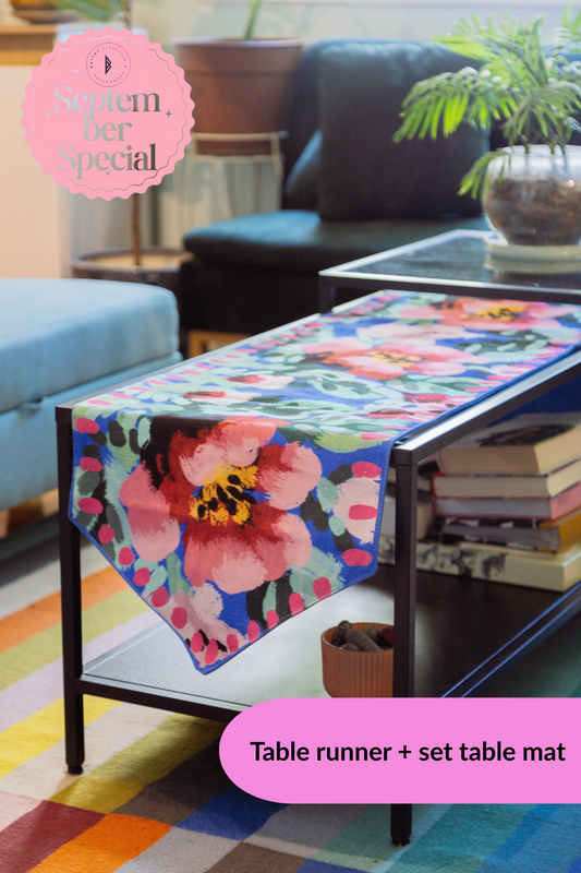 Runner table+ Set mat table Roses