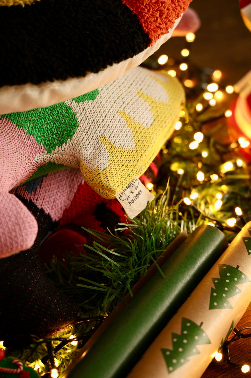 Cojín Folk Green by Pepa Espinoza